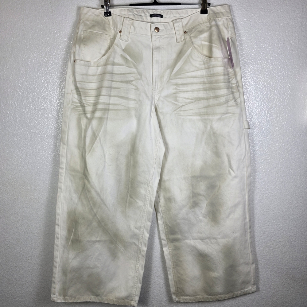 Wild Fable Carpenter Jeans Off‎ White Wide Leg Pants Women's Size 14